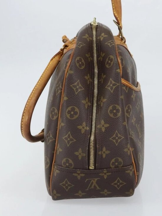 Pre-owned Louis Vuitton Deauville Monogram Canvas Handbag  LOUIS VUITTON Monogram Deauville Hand Bag M47270 LV Auth